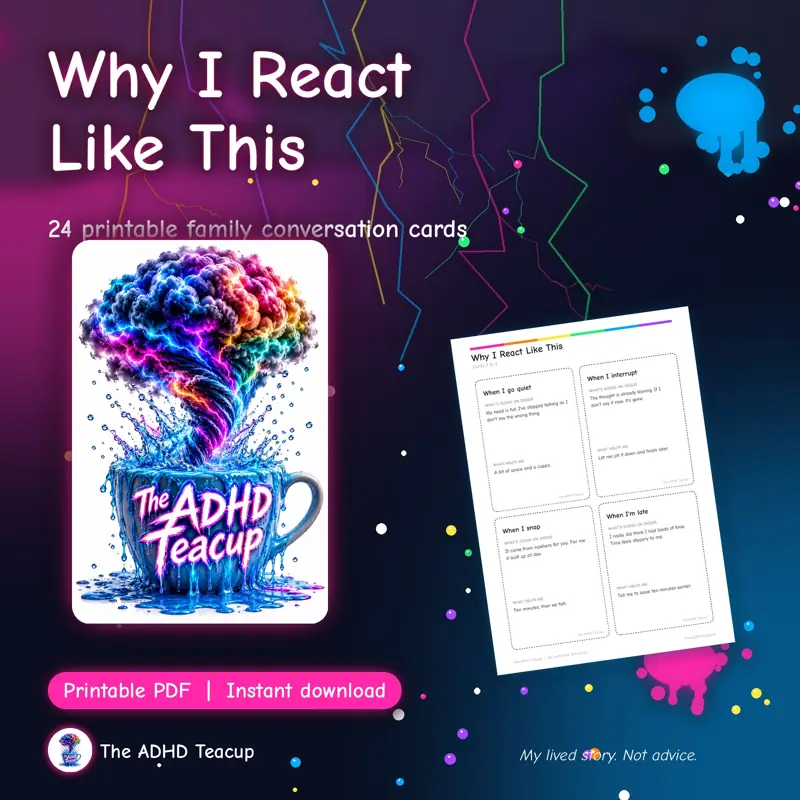Why I React Like This, conversation cards cover